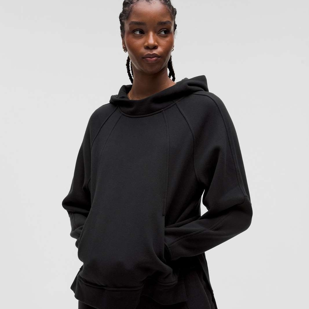 Lululemon Scuba Oversized Side Slit Hoodie Size XS - S - Black